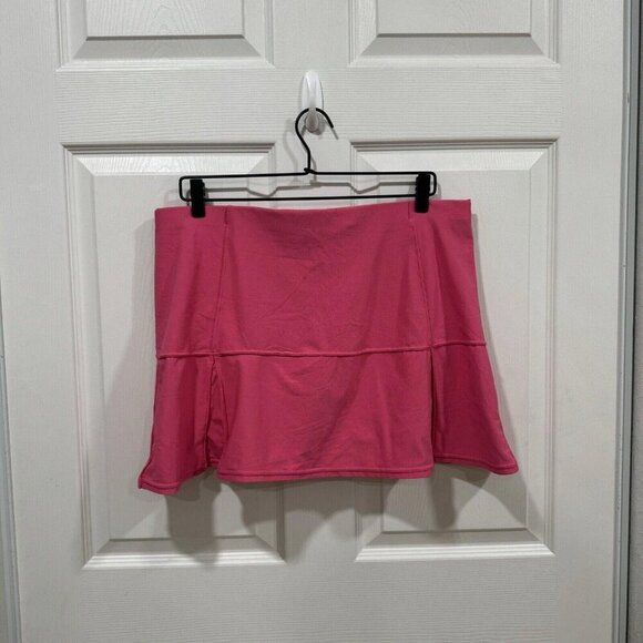 NIKE Tennis Skirt / Skort Women's Pleated Magenta Pink Stretch Fit-Dry Large L - Picture 6 of 8